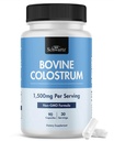 Colostrum Supplement Ekstra Styrke 1500mg Per Servering - Græs Fed Colostrum Kapsler fra Bovine First Malking, Understøtter Gut Sundhed og Immunitet for kvinder og mænd - Non- GMO, Gluten Free, 90 Greve