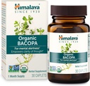 Himalaya Organic Bacopa - Bacopa Monnieri Herbal Brain Support for Memory and Focus Support - USDA Organic, Vegan, Non- GMO, Gluten Free, 750 mg, 30 Caplets