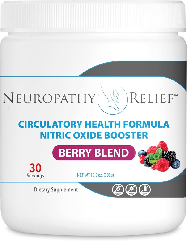 Neuropati Relief ™ - cirkulerende sundhedsformel nitrogenoxid booster - Berry Blend - L- arginin L- Citrullin