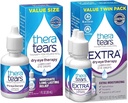 TheraTears tørre øjne terapi øjendråber for tørre øjne, 1.0 Fl Oz & ekstra tørre øjne terapi smøremiddel øjendråber for tørre øjne, 0.5 fl oz flaske, 2 greve (pakke med 1)
