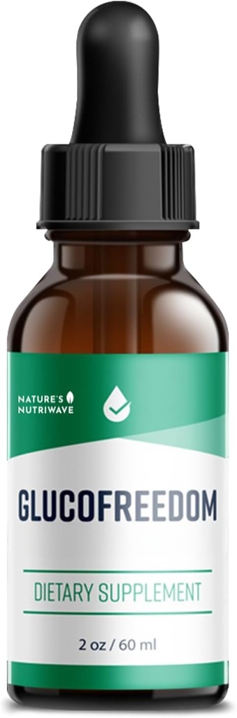 GlucoFreedom Supplement Drops - Plantbaserede flydende blend med Astragalus & Grape Seed - Non-GMO, GMP-Certified, Made in USA - 2oz, 60ml, 1 Måned Supply