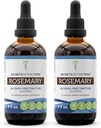 Secrets of the Tribe Rosemary Alcohol- Free Liquid Extract, Rosemary (Rosmarinus Officinalis) Tørret blade tinktur supplement (2x4 FL OZ)