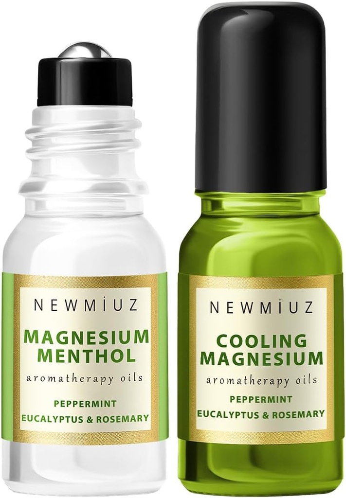 Cooling Magnesium Blend Roll On Pack of 2 - Perfekt Selfcare gave til fødselsdag jul eller stocking Stuffers