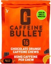 Koffein Bullet Energy Chews - Chokolade Orange. 16 * 85mg - Hurtigere Kick Than Pills, Gels & Gum. Sport Science for Running, Cykling, Gaming. En udholdenhedsprøve.
