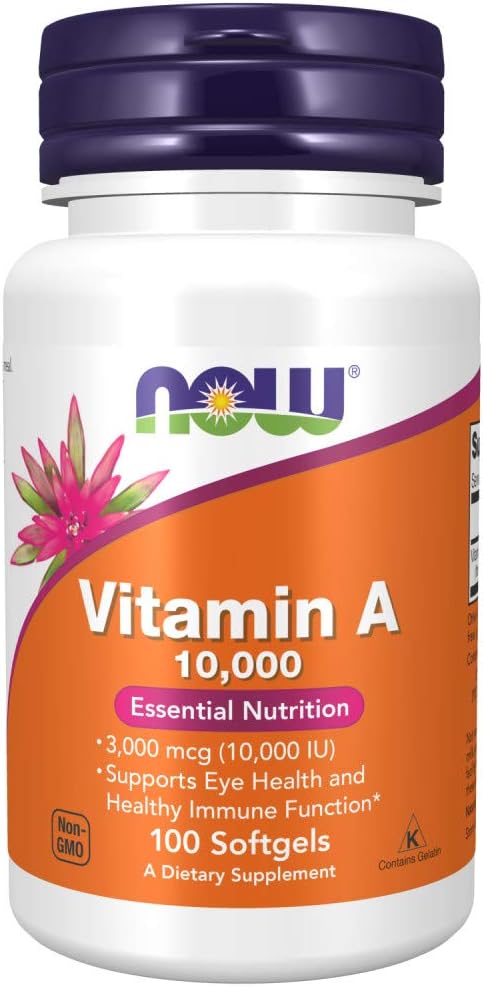 Now Foods, Vitamin A, 10.000 IE, 100 Softgels