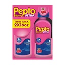 Pepto Bismol Liquid Ultra til Kvalme, Heartburn, Forstoppelse, Opsat Mave og Diarré - 5 Symptomer Fast Relief, Cherry Flavor 12 oz (pakke med 3)