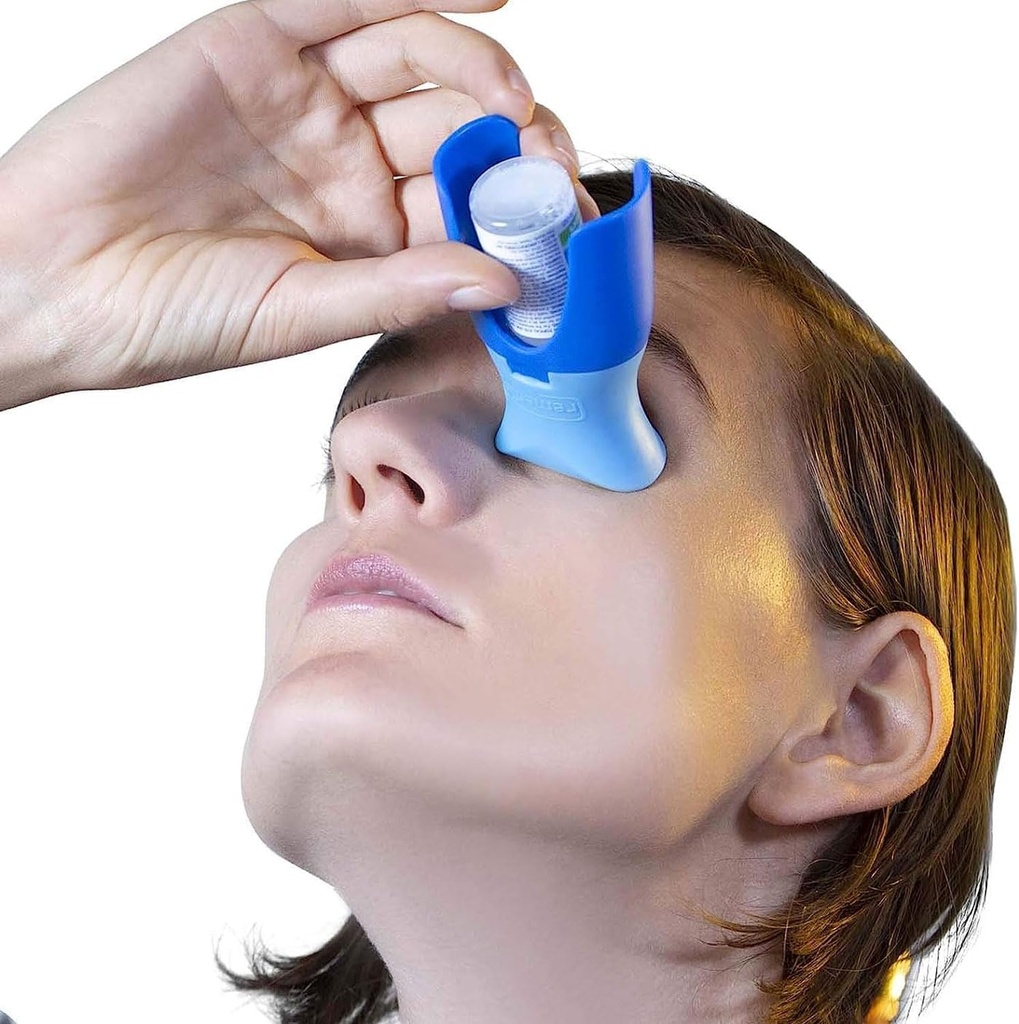 oprydning Eye Drop Hjælper med Silicone Adapter - Nøjagtig, One- Handed Eye Drop Guide for seniorer og pårørende