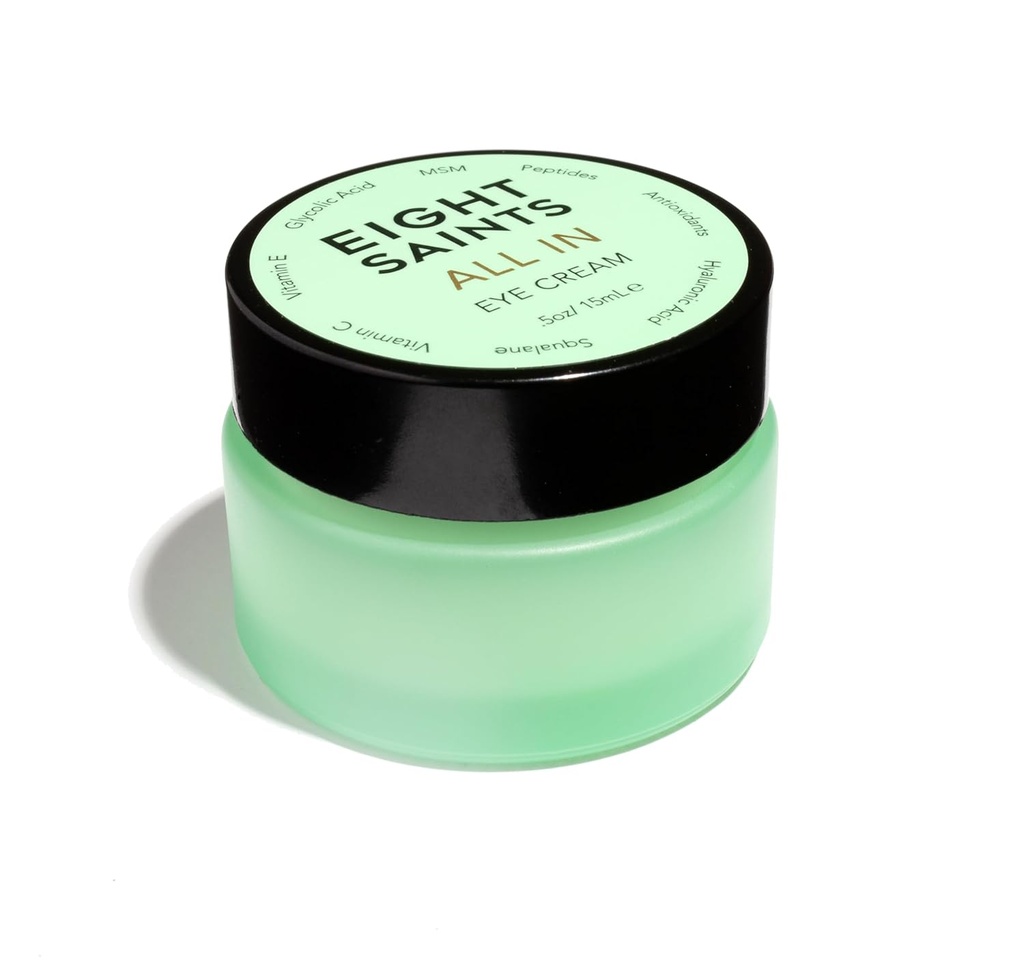 Otte helgener hudpleje Alt i øjet Cream, Natural og Organic Anti Aging under øjet Cream at reducere Puffiness, Wrinkles, og under øjet poser, mørke cirkler under øjet behandling, 0.5 Ounces