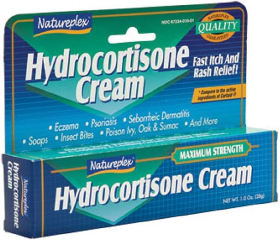 Natureplex Hydrocortison 1% Cream, 1 oz, 6 Tube Pack