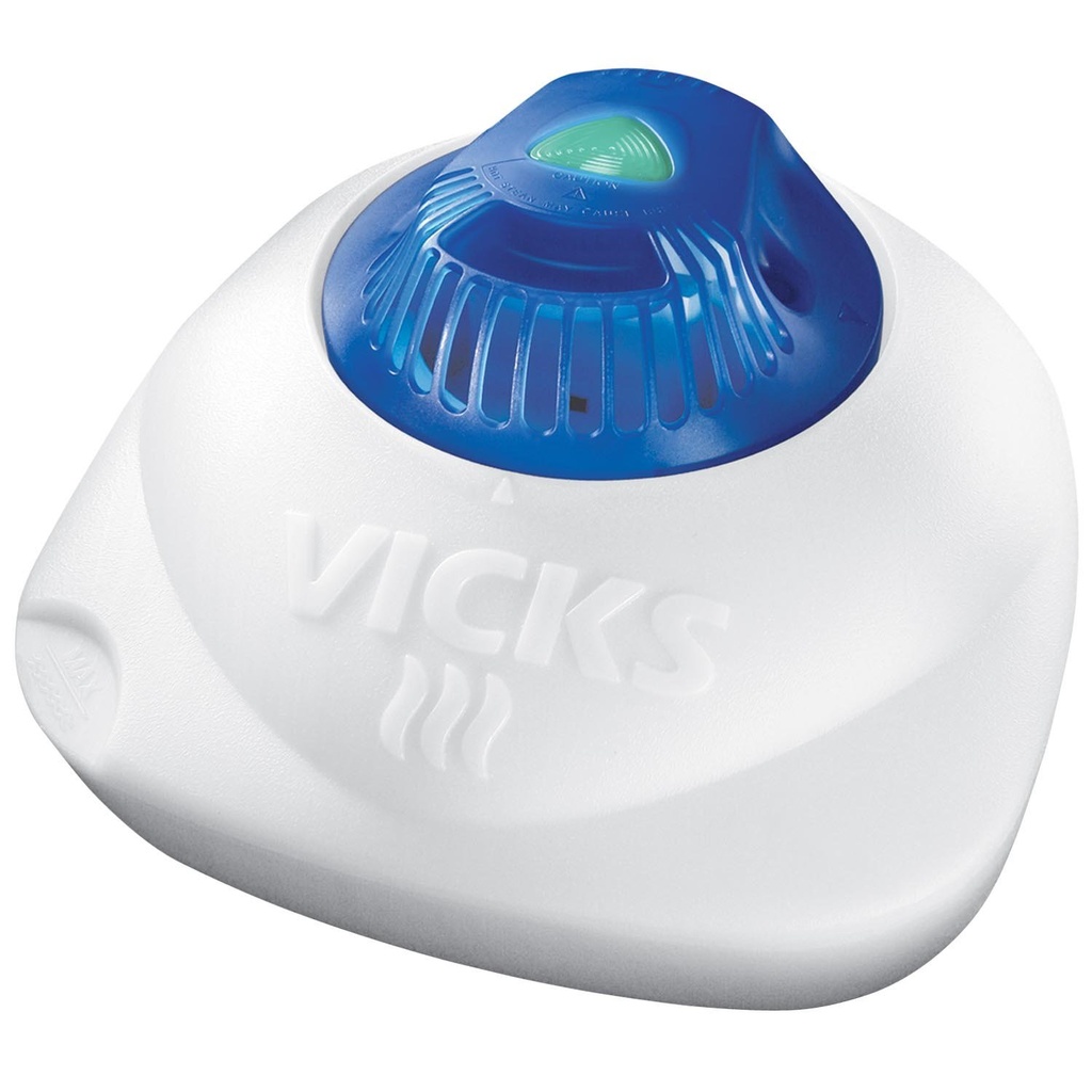 Vicks Varm Steam Vaporizer, Små til Mellemrum, 1,5 Gallon Tank - Varm Mist Fugter til Baby og Børn Værelser med Night Light, Arbejder med Vicks VapoPads og VapoSteam
