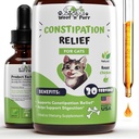 Kat Forstoppelse Relief - Kan hjælpe til at reducere Forstoppelse & Blokeret tarme, Forbedre tarmbevægelse, & meget mere - Forstoppelse Relief for katte - Kat Laxative - 1 fl oz - Chicken Flavor (2)