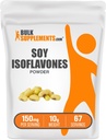 Bulkadditions.com Soja Isoflavoner Powder - Soja Isoflavoner 150mg, Isoflavoner Supplement for kvinder - for ben Support, Pure & Gluten Free - 150mg per servering, 10g (0,35 oz)