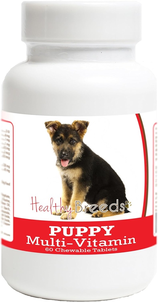 Healthy Breeds German Shepherd Puppy Dog Multivitamin Tablet 60 Count