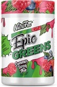 NutriFitt Epic Green, pakket med antioxidanter, frugter, grøntsager og svampe, Boost Performance, Speed Up Inddrivelse (30 Servere, Sommer Berry Tea)