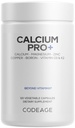 Kodeage Calcium 250 mg tillæg, D3- vitamin, Magnesium, Zink, kobber, bor, vitamin K22- 2- måneders forsyning - Elementære calciumpiller & høje calciumvitaminer, non- GMO - 120 kapsler