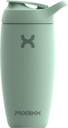 Promixx Pursuit Shaker Bottle Insulated Stainless Steel Water Bottle and shaker Cup, 18oz, Seagrass Green