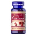 Puritans Pride Premium Cranberry Fruit Concentrate 252mg (12,600mg Ækvivalent) med Vitamin C og E, Kosttilskud til immunsystemet Support, 100 Rapid Release Softels