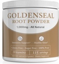 Golden Seal Powder - Golden Seal Powder for Sinus - Goldenseal - Echinacea Goldenseal - Goldenseal Root - Goldenseal Root Powder Organic - 1.000mg per servering - 115 Servering