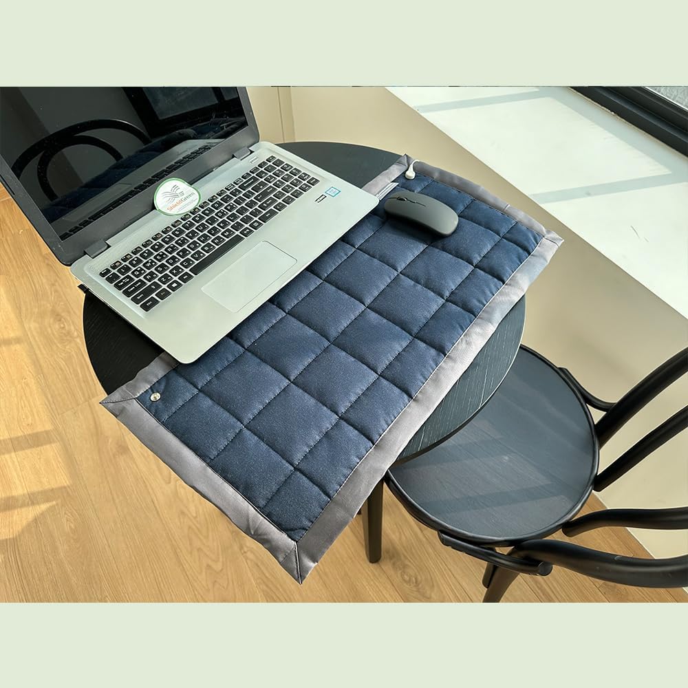 Grounding Big Multi Pad- rustfrit stål Fabric, 24x16 tommer (Navy)