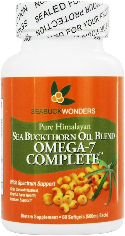 Seabuck Wonders Sea Buckthorn Omega 7 Komplet - 500 mg - 60 Softgels