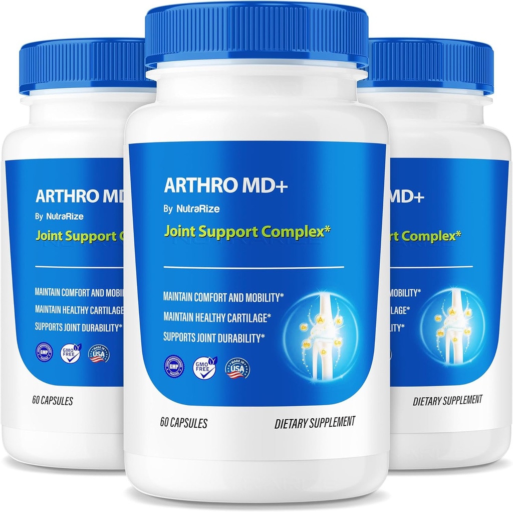 (3 Pack) Arthro MD + Kapsler, Officiel Arthro MD fælles støtte, Alle naturlige Formel til at støtte fleksibilitet og mobilitet, Premium piller til sunde Joints, Arthro M D anmeldelse (180 Kapsler)