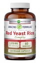 Amazing Formulas Red Yeast Rice Complex 124; 1570 Mg Per Serving Medic124; 120 Veggie Kapsler 124; med Alpha Lipoic Acid, CoQ10, Milk Thistle Extract 124; Fremstillet i USA