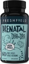 Freshfield Prenatal Vegan Omega 3 DHA: Bæredygtig, Carrageenan Free, Tredjeparts testet, Komposterbar flaske, Carbon Neutral. Understøtter hjerte, hjerne, fælles sundhed m / DPA