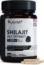 Pure Shilajit Capsules 1000mg 120 Greve med Fulvic syre & 85 + Trace mineraler for forbedret energi og immunforsvar Mænd og kvinder bedre end Shilajit Resin