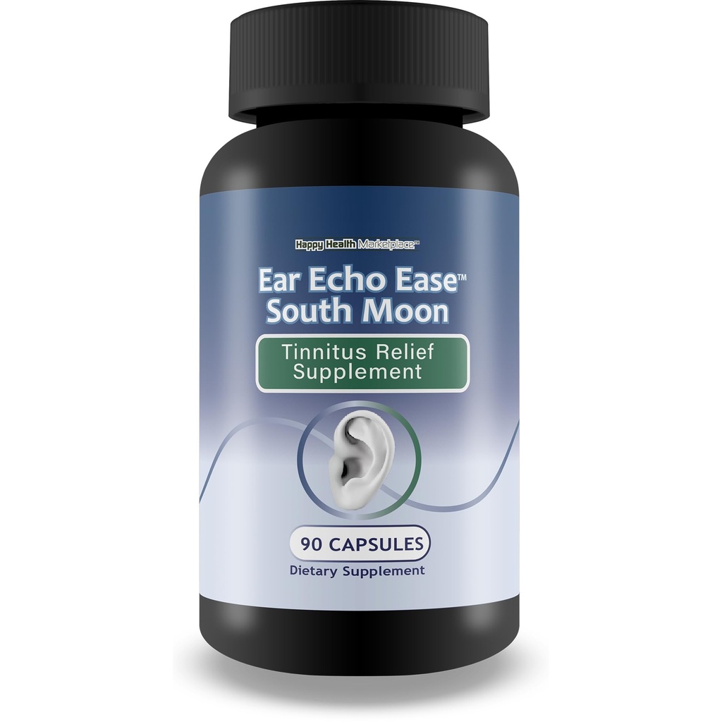Ear Echo Ease Tinnitus Relief Supplement - Vores bedste Tinnitus Relief for Ringende Øre - Ear Health Kosttilskud til Ringing i Øre Relief & sund hørelse Support - Stop Ringing i Ørene
