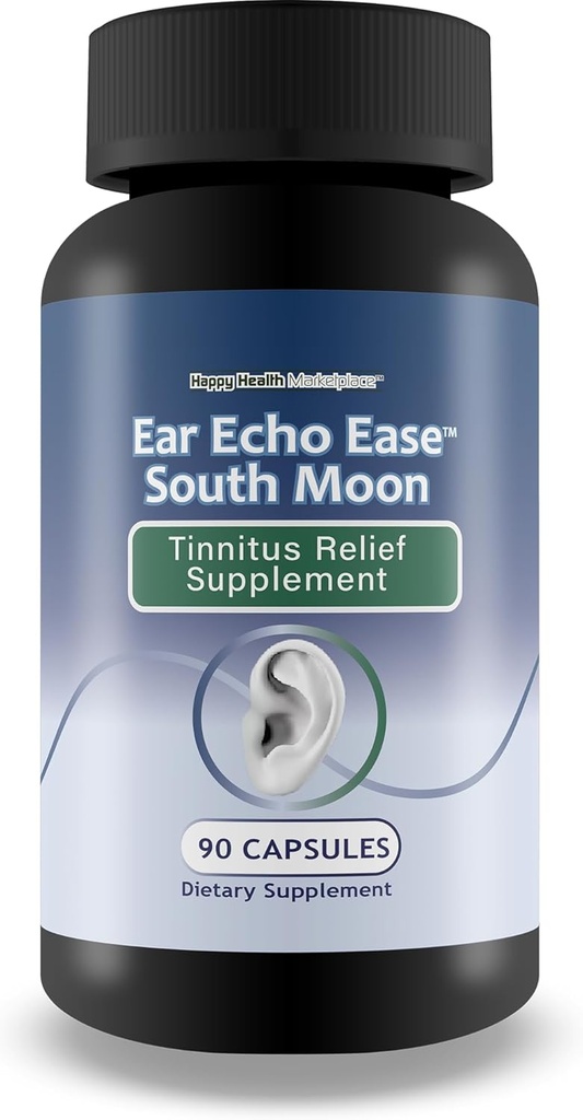 Ear Echo Ease Tinnitus Relief Supplement - Vores bedste Tinnitus Relief for Ringende Øre - Ear Health Kosttilskud til Ringing i Øre Relief & sund hørelse Support - Stop Ringing i Ørene
