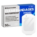 Store vandtætte bandager klar dressinger Tattoo Tape Følsomme Skin Sår Care, Gennemsigtig Film Dressing Adhesive Occlusive Patch for Post Kirurgisk Anvendelse, 4 "x 4 3 / 4", 50 pakker