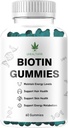 Biotin Gummies, hår, hud og negle Gummies - Understøtter sundt hår - Vegan Biotin Vitaminer til kvinder og mænd (1)