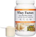 Whey Faktorer af naturlige faktorer, Græs Fed Whey Protein Koncentrat, Aids Muskeludvikling og immunforsvar, Unflavored, 12 Oz