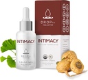 Drop Rx Intimacy af Dr. Nicole Saphier - Organic Maca Root, Ginkgo Biloba & Tribulus Terrestris, Flydende supplement til støtte, Non- GMO, Vegan, Gluten- Free, Kosher, Made in USA (2 Fl Oz)