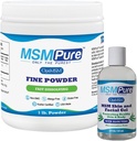 KALA HEALTH MSMPure MSM Fine Powder 1lb and MSM Gel with Organic Aloe 8oz Bundle