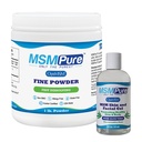 KALA SUNDHED MSM Fine Powder 1lb og MSM Gel med Organic Aloe 8oz Bundle