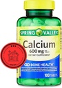 Spring Valley Calcium 600 mg, 100 tabletter