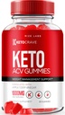 rize laboratorier Keto Crave Keto ACV Gummies for Advanced Weight Loss, Maksimal styrke supplement, Gomitas Anmeldelser (60 Gummies)