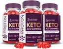 Justified Laboratories (3 Pack Proton Protein Keto ACV Gummies Advanced Formel 1000MG Proton Boost Formuleret med Pomegranate Beet Juice Powder B12 Vegan Non GMO 180 Gummys