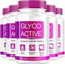 (5 Pack) Glyco Aktiv, Glyco Aktive Kapsler, Glyco Aktiv Avanceret Formel, Glyco Aktiv Alle Naturlige Formel Piller, Glyco Aktiv Capsulas Anmeldelser, 150 Kapsler for 5 Måneder