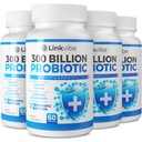 Probiotic 300 Billion CFU - 12 Strains with Organic Prebiotics for Digestive & Gut, Immune, Bloating Health - Probiotics for Women and Men - Daily Dairy Free, Shelf Stable - 240 Counts
