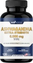 Gade Nutrition Ashwagandha Kosttilskud - Ekstra Styrke, ashwagandha Powder Kapsler med sort peber, Natural Mood, Focus, og Energy Support, 120 Veggie Kapsler, USA Made