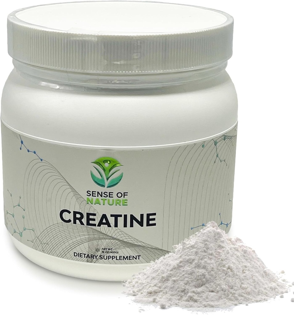 Creatin monohydrat pulver 90 Servering - 5g (5000mg) Mikroniseret Creatin pulver pr Servering, Creatin Pre Workout, Creatin for Building Muscle, Creatin monohydrat 450g (1.0lbs)