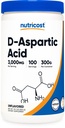 Nutricost D- aspartasyre (DAA) Pulver 300G - Pure D aspartasyre