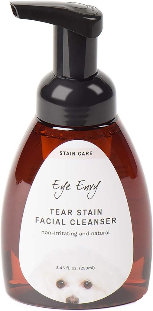 Eye Envy Tear Stain Ansigtslæder til hunde og katte. Washington væk Crusty Eye Dramer, Eye Boogers, Eye Decharge. Tearless Foaming Formel. Behandler sagen om at blive fanget. All-Natural. 8,45 fl. oz.
