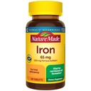 Nature Made Iron 65 mg (325 mg Ferrosulfate) tabletter, Kosttilskud til Red Blood Cell Support, 180 tabletter, 180 dages forsyning
