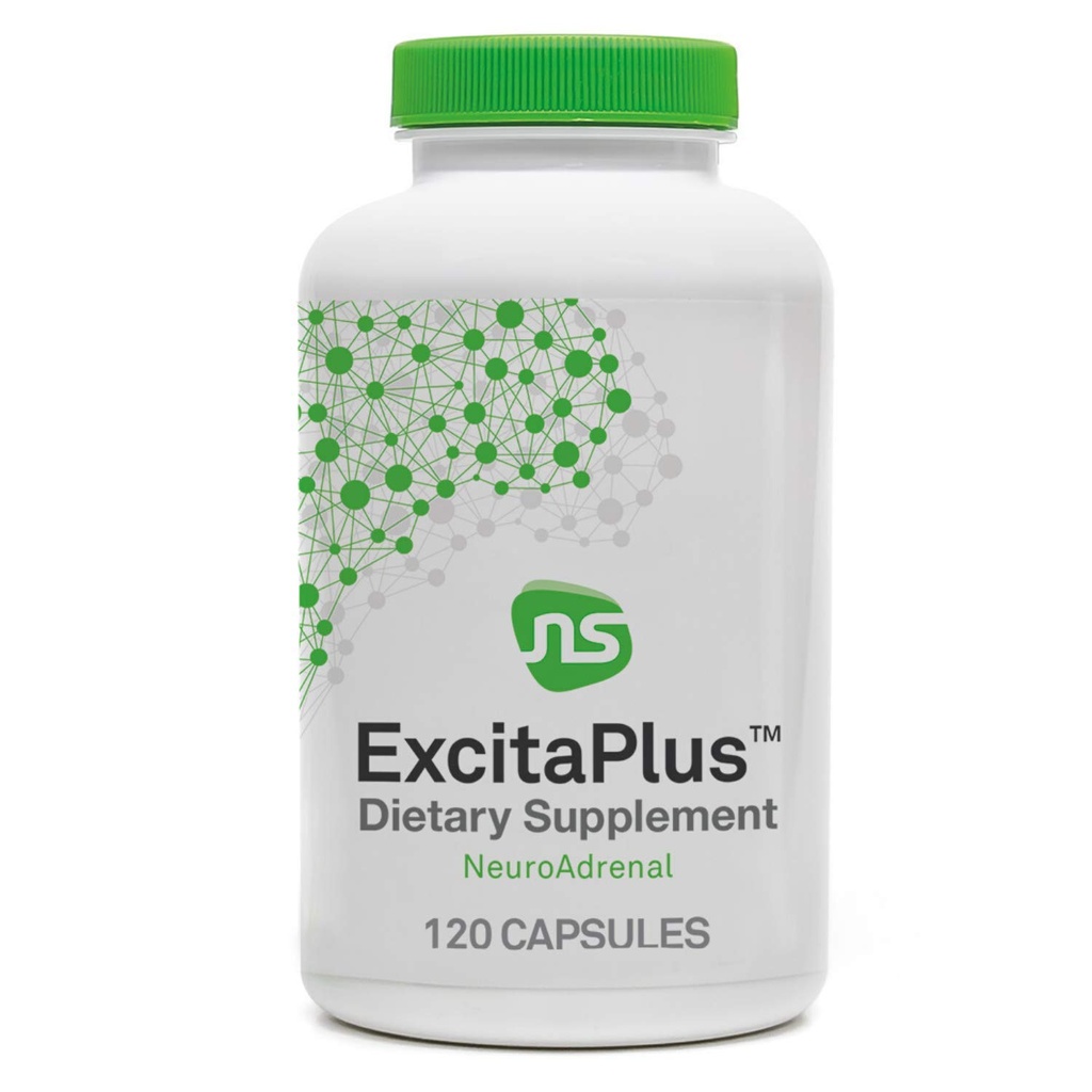 NeuroScience ExcitaPlus - Extra Strength L- Tyrosine & Rhodiola supplement til energi og binyrebarktilskud - hjælper med at reducere træthed og træthed (120 kapsler / 2 måneder Tilgang)
