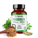 Dr. Herbalist Fenugreek Extract 350mg - 60 Capsules| Non-GMO | Fasting Absorbing | Vegetarian