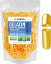 XPRS Nutra Størrelse 2 Tomme kapsler - 500 Tomme Gelatine kapsler - Piller gør det - Pure Bovin Pill Gel Caps for Do- It- Yourself Kosttilskud (Guld)