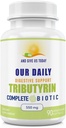 Vores Daily Vites Tributyrin fordøjelsesmiddel Heath Probiotika Name 124; Komplet Butyrate Supplement # 124; 550 Mg Delayed- Release Softgels # 124; Immunity Support # 124; 90 Servering # 124; Vegansk Formel